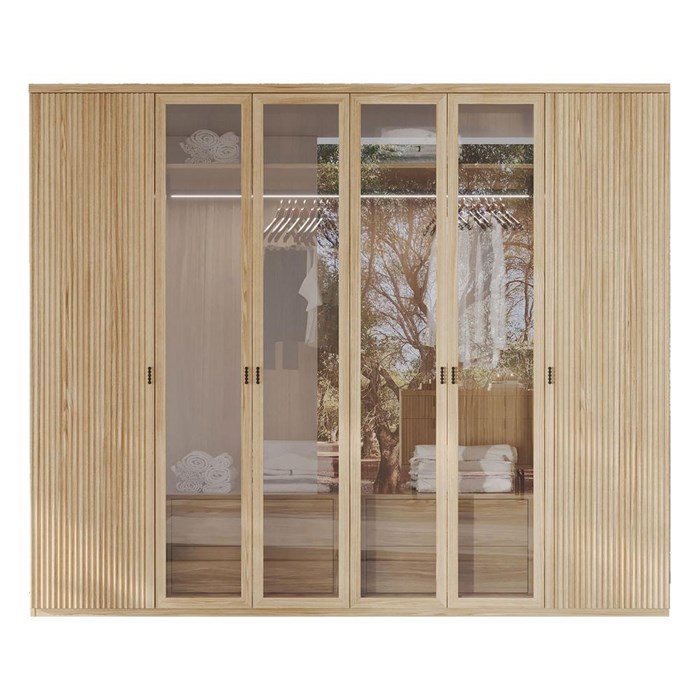 Шкаф с дверцами 6 дверей ENZA HOME Коллекция AUSTIN (АУСТИН) арт. EH68785 EH68785