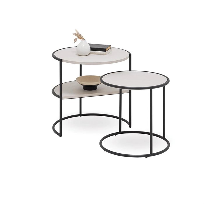 Стол журнальный круглый 2 шт ENZA HOME Коллекция RITA (РИТА) арт. EH69462 EH69462