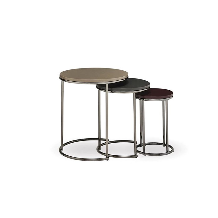 Стол журнальный круглый 3 шт ENZA HOME Коллекция FIERA (ФИЕРА) арт. EH69463 EH69463