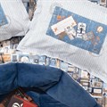 Комплект постельного белья с одеялом Single Size (155x215 см) YATAS BEDDING Коллекция "TRAVEL" (ПУТЕШЕСТВИЕ) арт. EH62635 EH62635